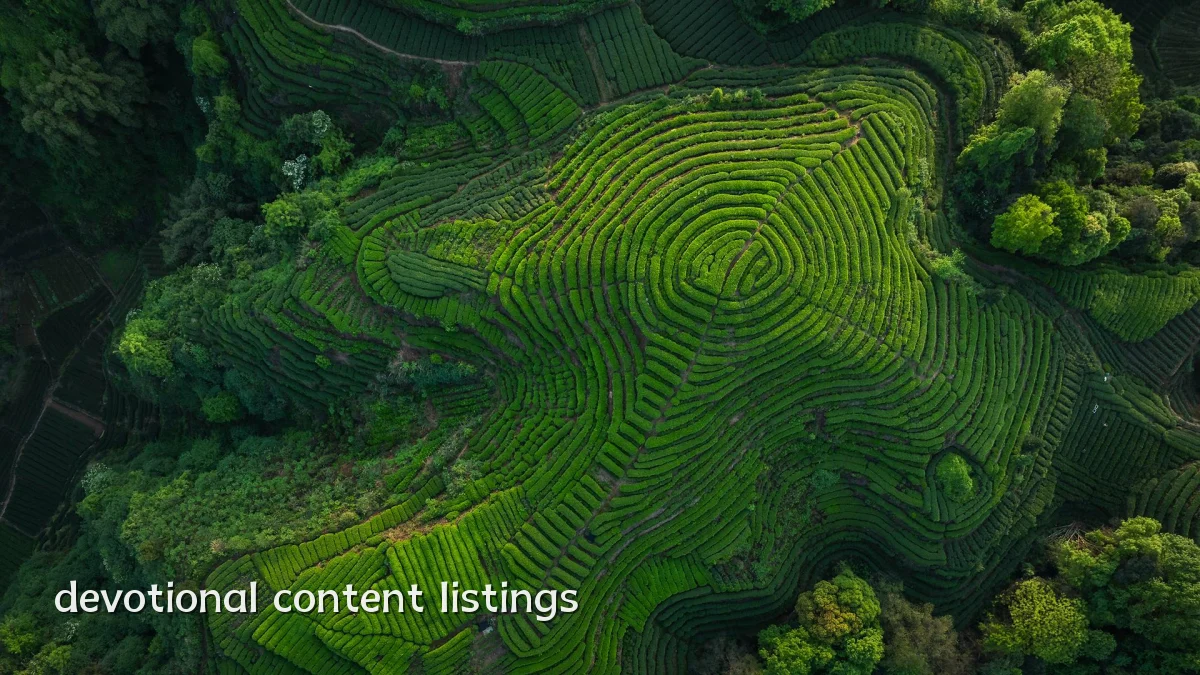 devotional content listings