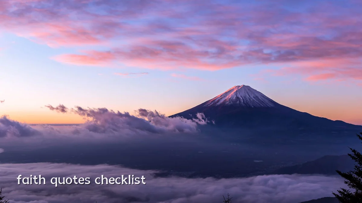 faith quotes checklist