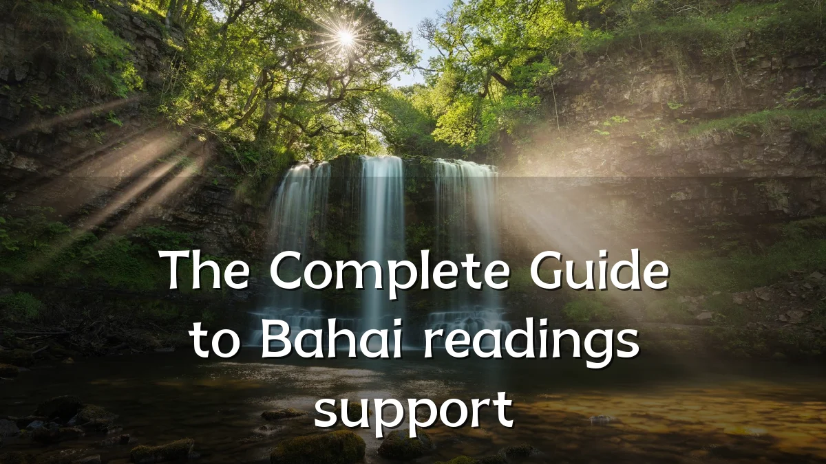 The Complete Guide to Bahai readings support