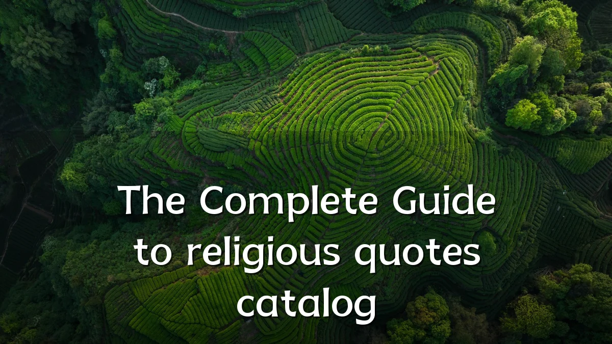 The Complete Guide to religious quotes catalog