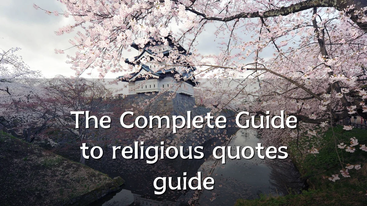 The Complete Guide to religious quotes guide