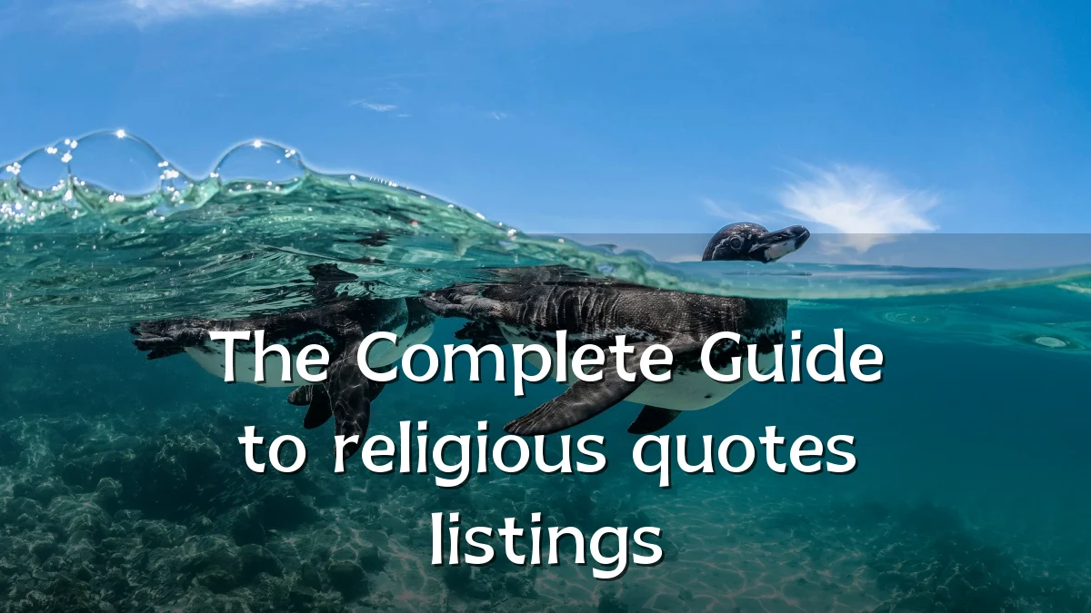 The Complete Guide to religious quotes listings