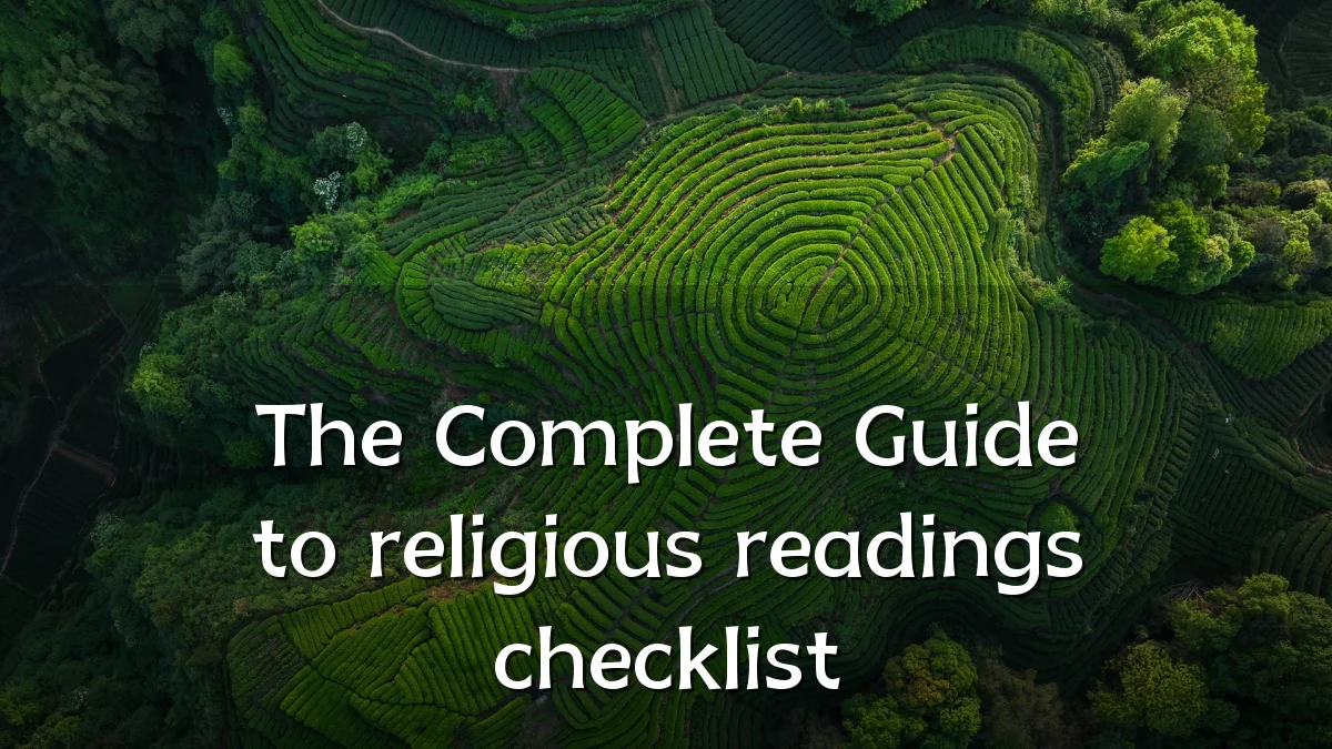 The Complete Guide to religious readings checklist