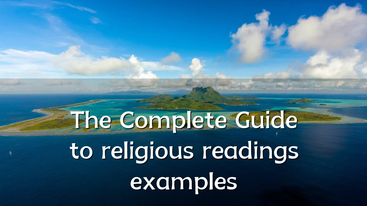 The Complete Guide to religious readings examples