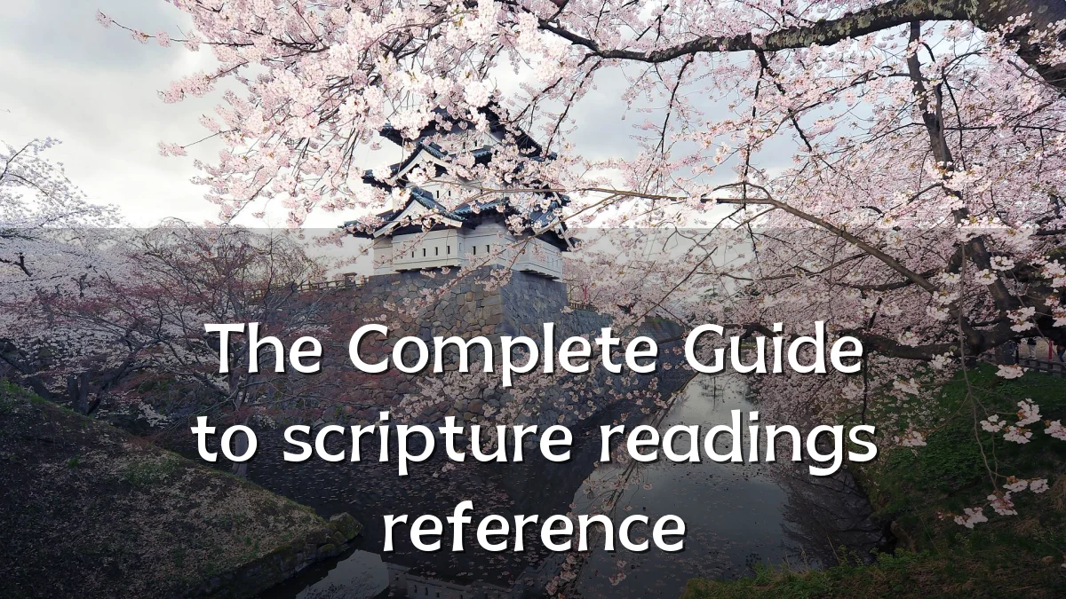 The Complete Guide to scripture readings reference
