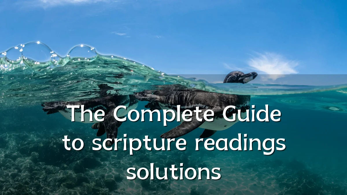 The Complete Guide to scripture readings solutions