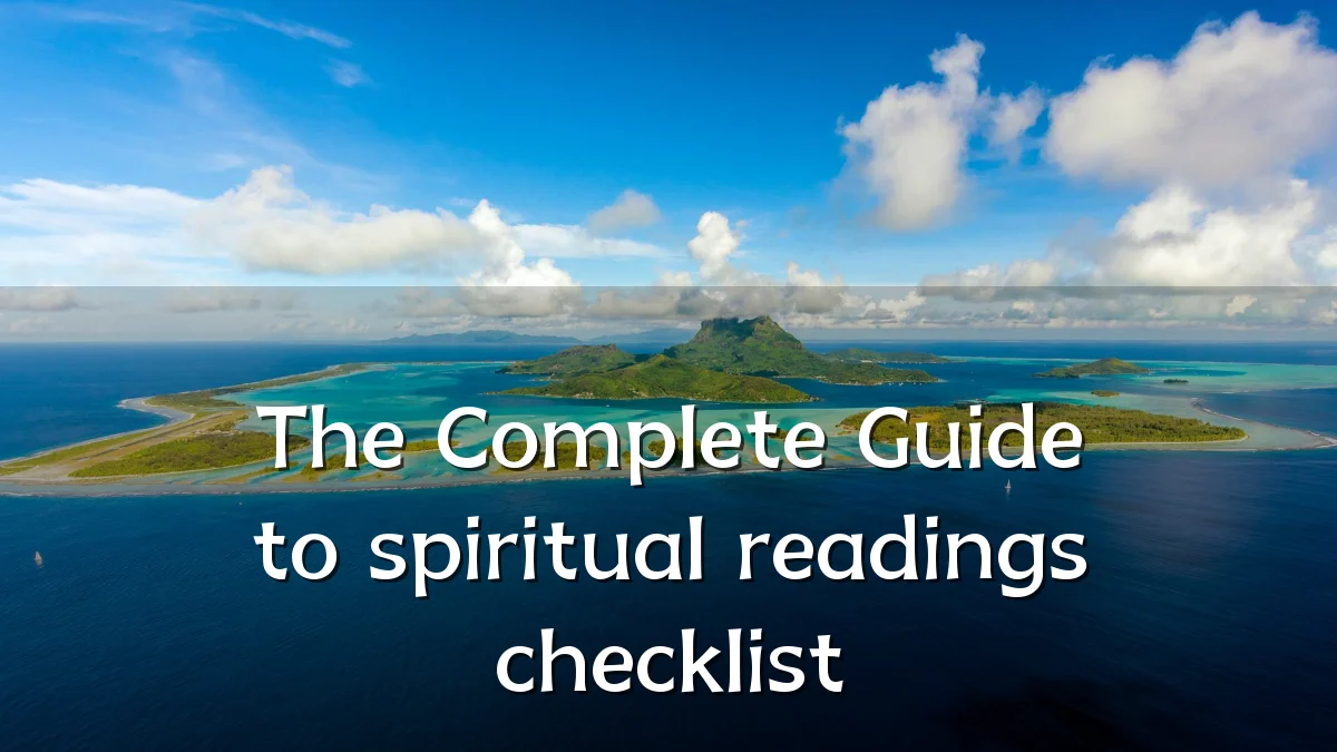 The Complete Guide to spiritual readings checklist