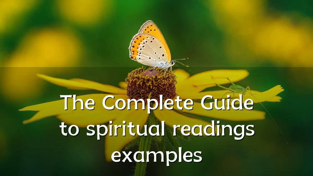 The Complete Guide to spiritual readings examples