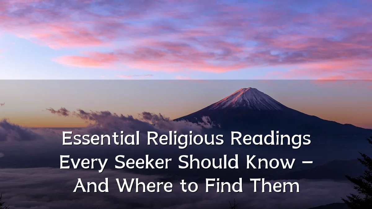 Essential Religious Readings Every Seeker Should Know – And Where to Find Them