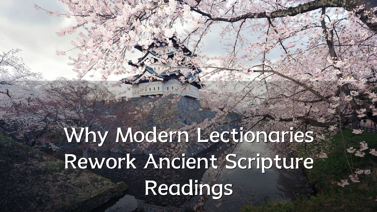 Why Modern Lectionaries Rework Ancient Scripture Readings