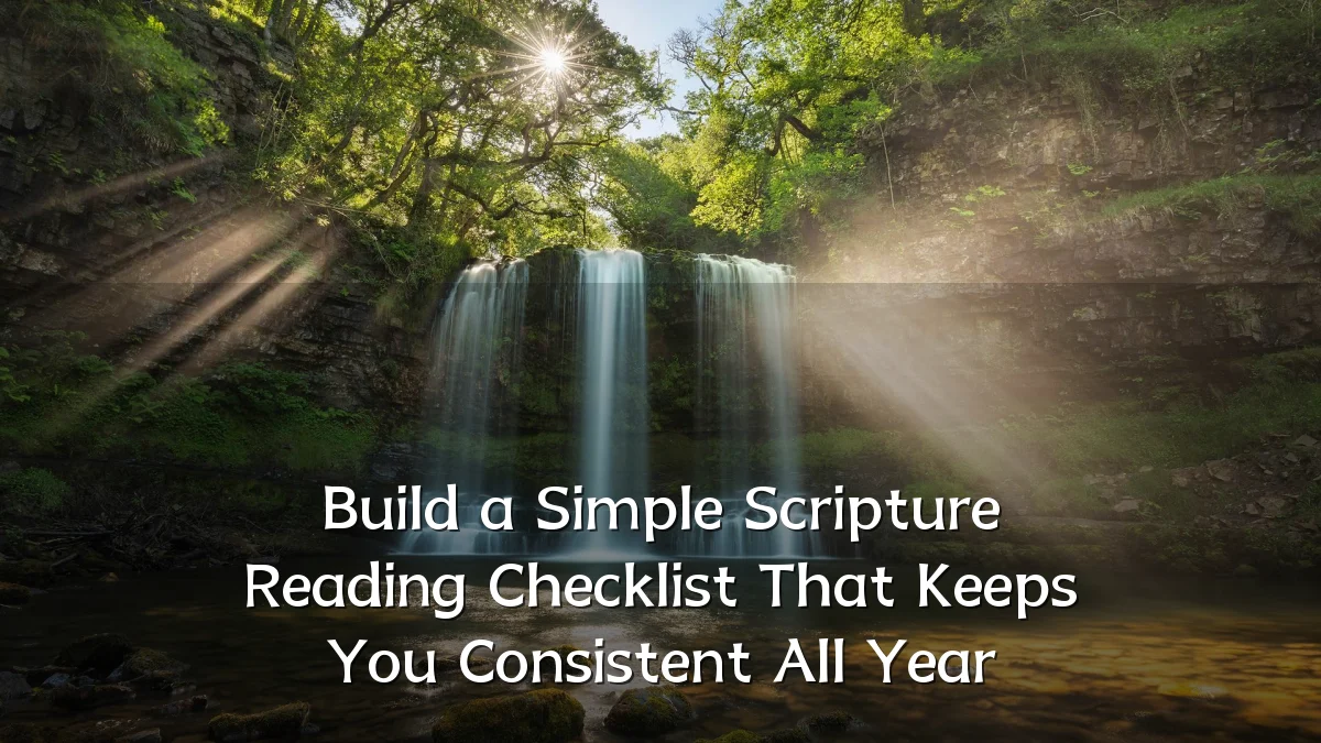 Build a Simple Scripture Reading Checklist That Keeps You Consistent All Year