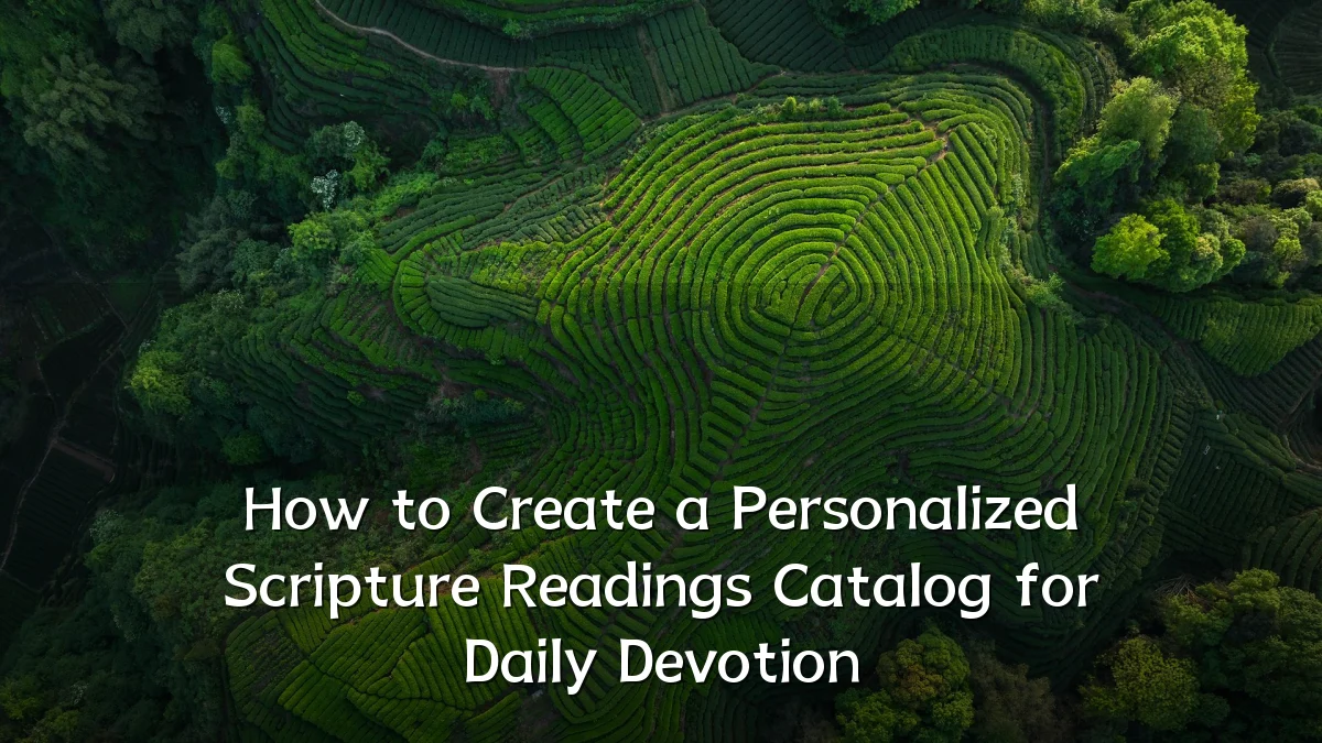 How to Create a Personalized Scripture Readings Catalog for Daily Devotion