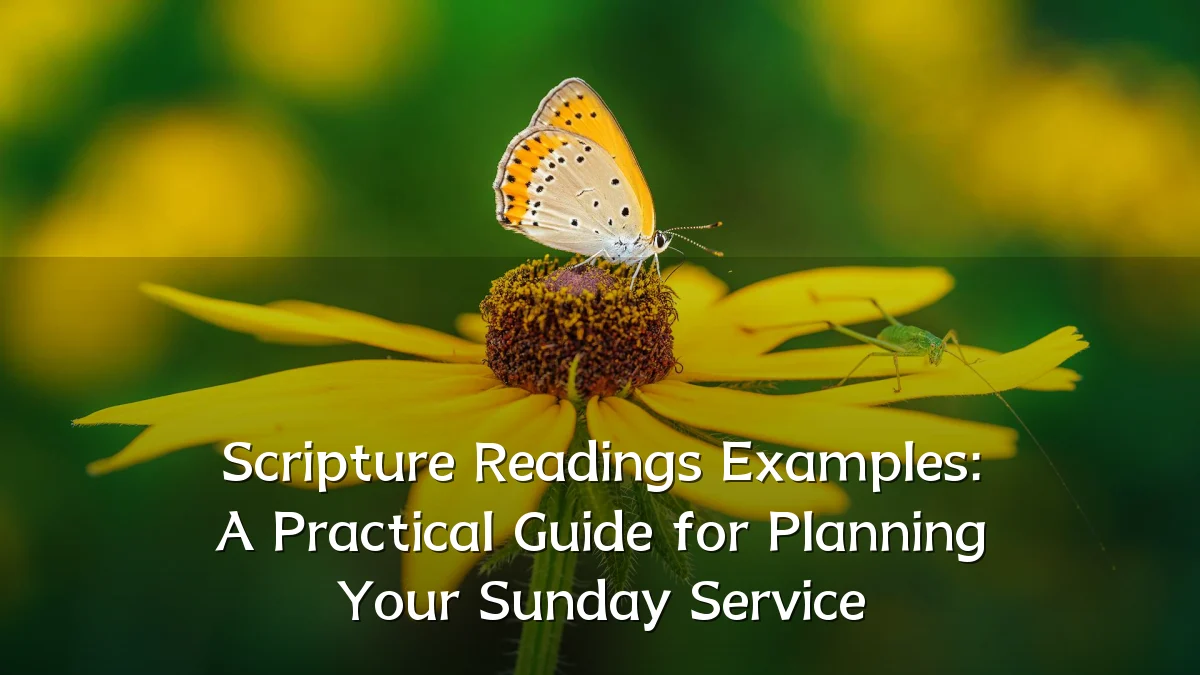 Scripture Readings Examples: A Practical Guide for Planning Your Sunday Service