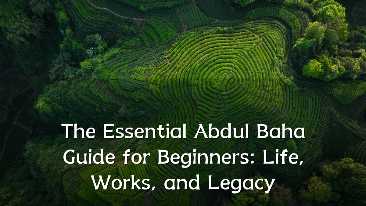 The Essential Abdul Baha Guide for Beginners: Life, Works, and Legacy